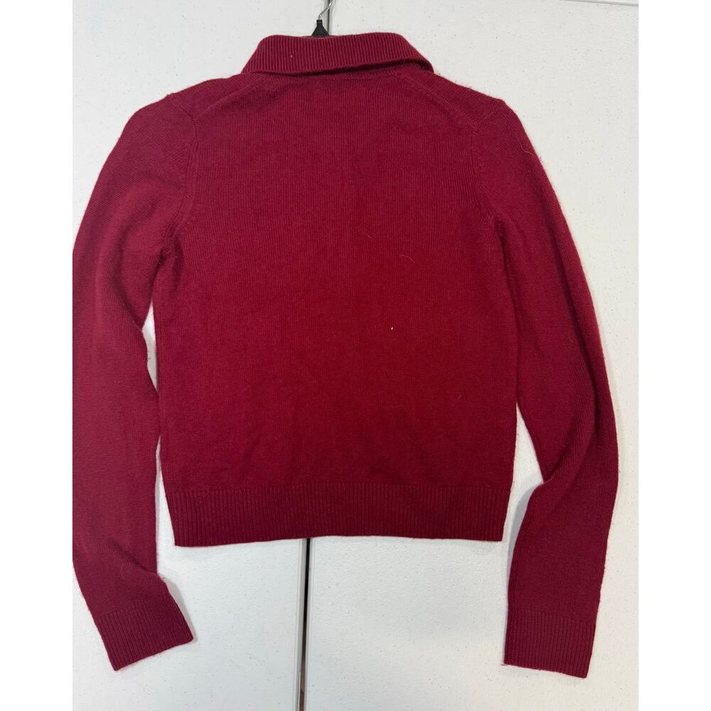Naadam Cranberry Polo Sweater
Wool Cashmere bland Medium - Picture 6 of 6